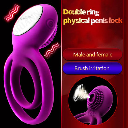 Male Cock Masturbation Vibrating Penis Ring