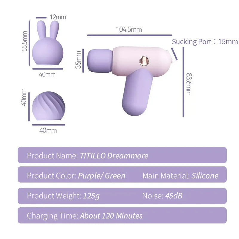 2 in 1 Sucking Av Wand Vibrator For Women - Vibegg