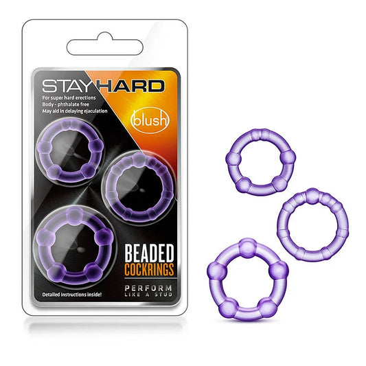 Erection Enhancing Beaded Cock Rings Set