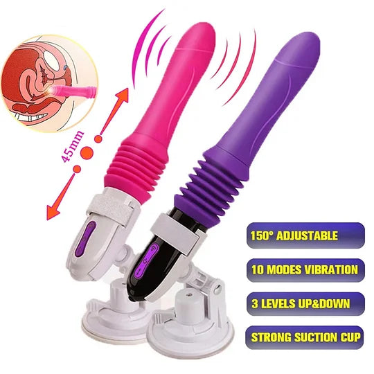 Automatic Hands Free Thrusting Dildo Vibrator G-Spot Stimulation Massager - Vibegg