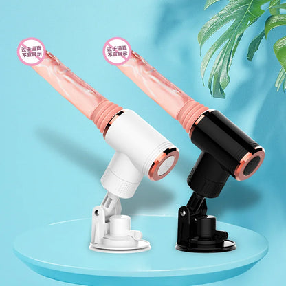 Automatic Telescopic Dildo Vibrator Double Silicone Big Penis Heating Realistic Dildo - Vibegg