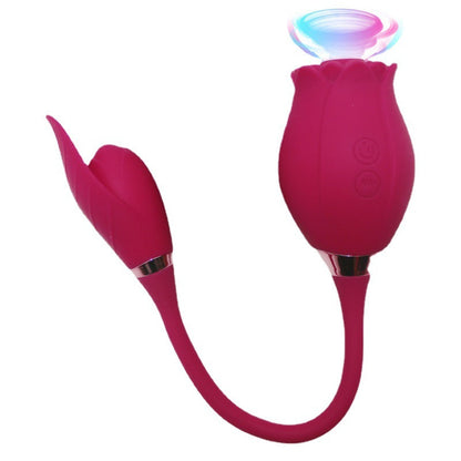 Rose vibrator for women sucking and licking sex toy - Vibegg