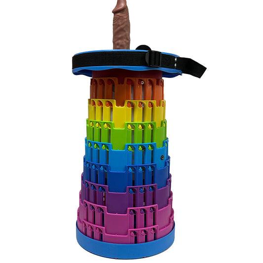 TOYHEERG Rainbow Chair Sex Dildo Machine Outdoor Stimulation - Vibegg