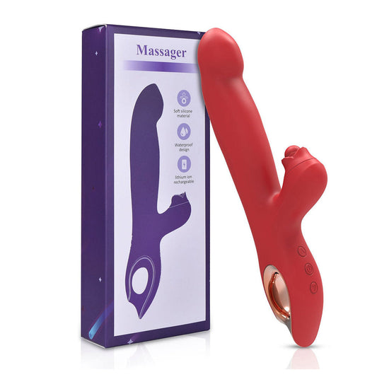 Rose wriggling stick massage masturbation vibrator - Vibegg