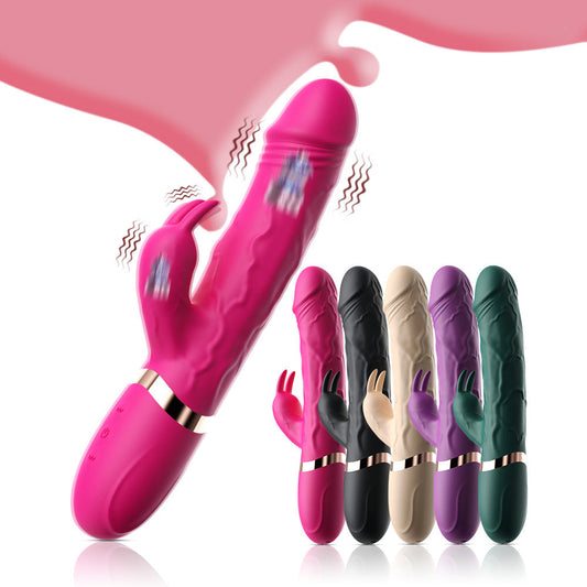 Simulated dual shock G-spot rabbit vibrator for women - Vibegg