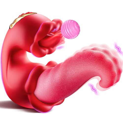 Simulated tongue licking vibrator female sex toy masturbator - Vibegg