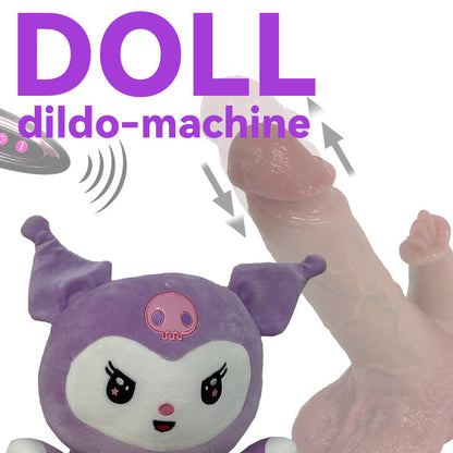 Plush Dildo Machine Thrusting Licking Dildo Machine Sex Toy With Remote Control