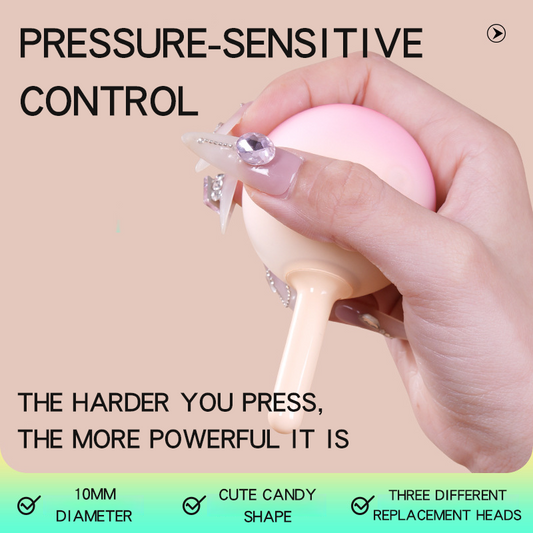 Pink Gradient Lollipop Pressure-sensitive Control Vibrator - Vibegg