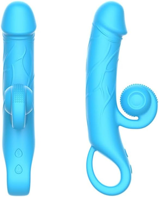 Female Vibrator Adult Sex Toys - C & G Spot Vibrator Women Sex Toys with Unique Dual Experience & 10 Dildo Vibrating Modes - Realistic Silicone Dildos Adult Toy for Women - Vibegg