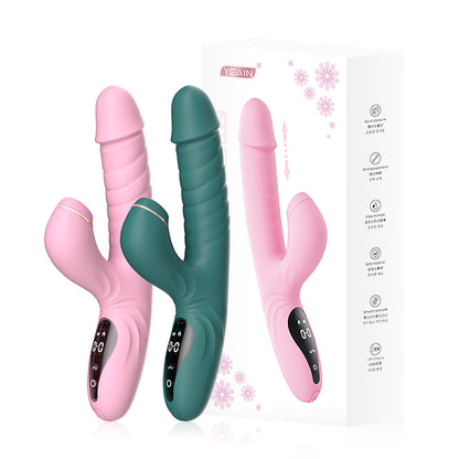 Stretch sucking Vibrating G spot AV Stick Penis Female Sex Masturbation Toy - Vibegg