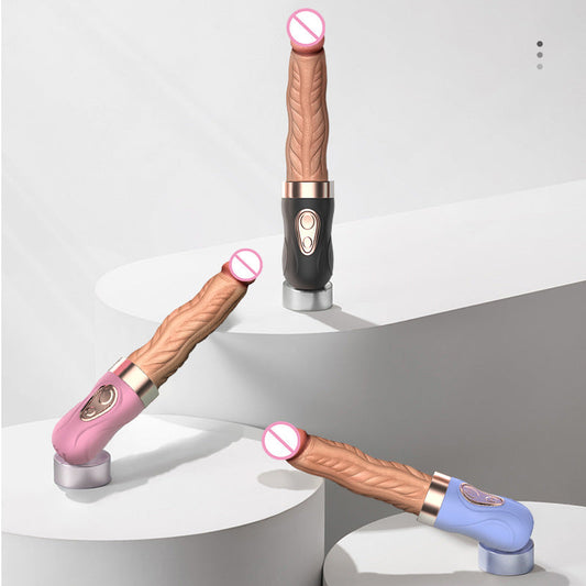 Automatic telescopic peristaltic  thrust and heated artificial dildo - Vibegg