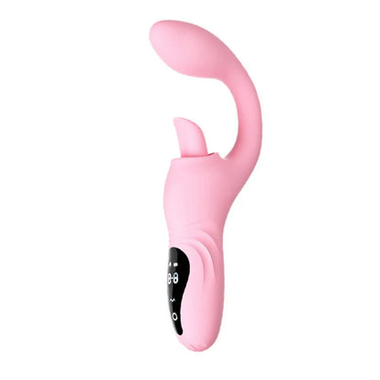 Half Curved Sweet Tongue G-Spot Heating Vibrator - Vibegg