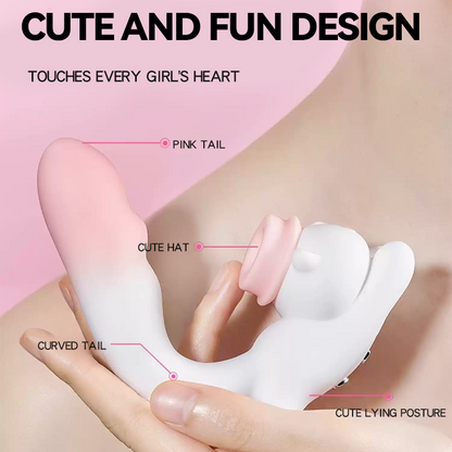 Cute Cat G-Spot and Clitoral Suction Stimulator - Vibegg