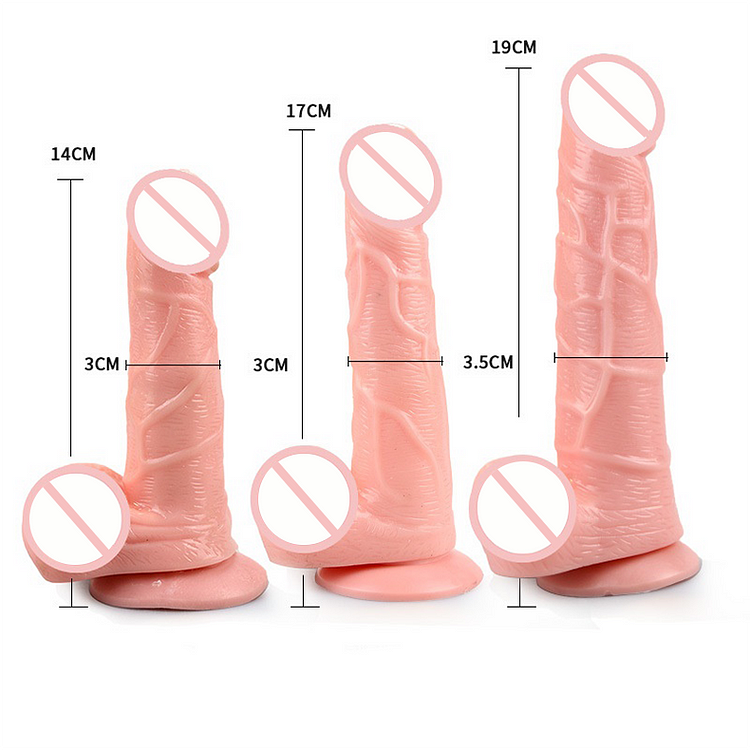 Realistic Silicone Thick Dildo Suction - Vibegg