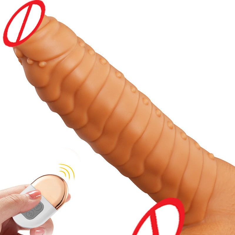 Telescopic Dildo Silicone Realistic Big Fake Penis Dildo Vibrator - Vibegg