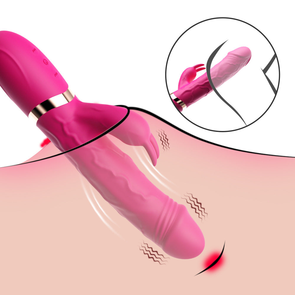 Simulated dual shock G-spot rabbit vibrator for women - Vibegg