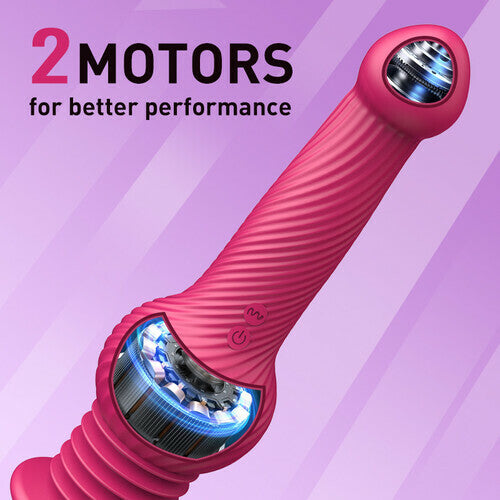 Knot Monster 10 Thrusting Vibrating Huge Dildo 9.25 Inch - Vibegg