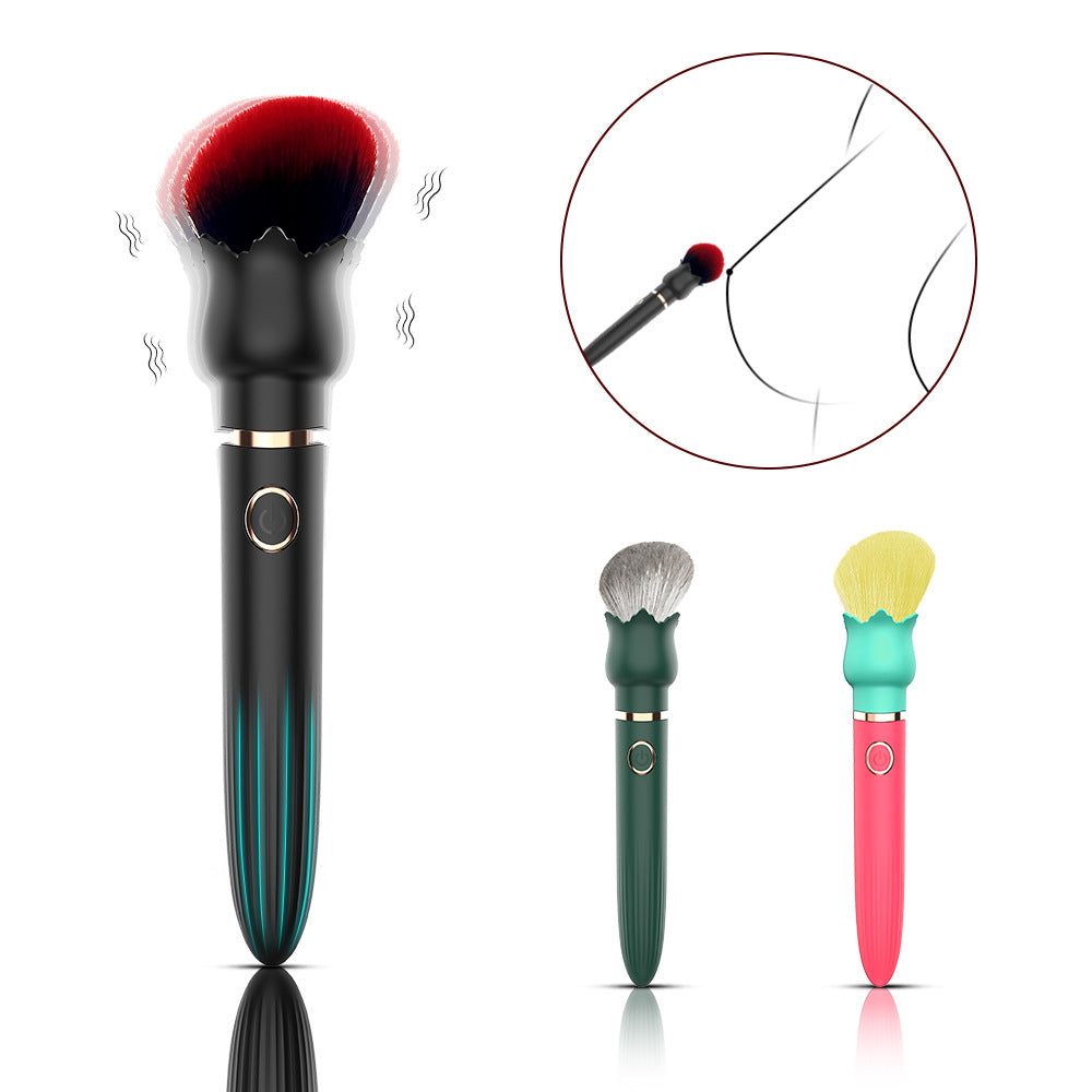 Makeup Brush 10 Frequency Vibration Masturbation Stick - Vibegg