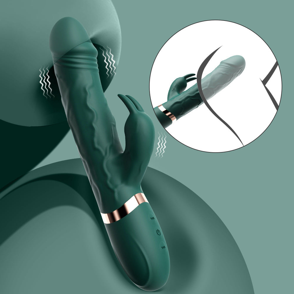 Simulated dual shock G-spot rabbit vibrator for women - Vibegg