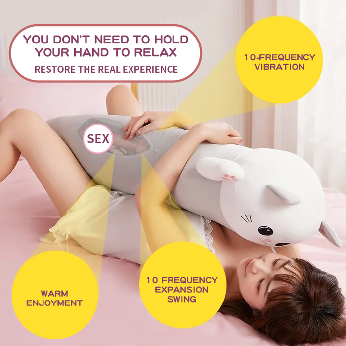 Discreet Cat Pillow Remote Control Sex Machine - Vibegg