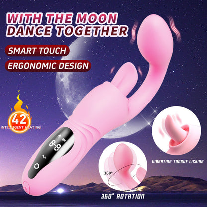 Half Curved Sweet Tongue G-Spot Heating Vibrator - Vibegg