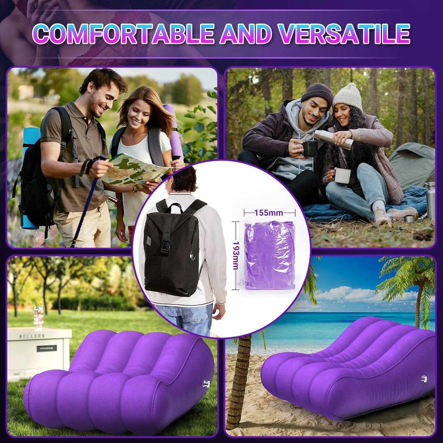 Sex Pillow Couples Sex Toys Sex Furniture for Bedroom Inflatable Lounge Sex Chair