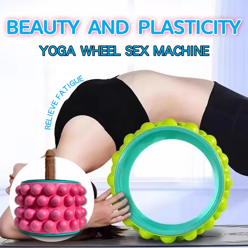 ROGTYO Yoga Wheel Yoga Ball Simulated Penis Sex Machine Relieve Fatigue Pillow Talk - Vibegg