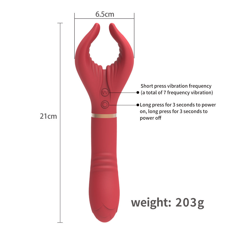 Magic Wand Vibrator Y-shaped Couple Sexy Breast G-Spot - Vibegg