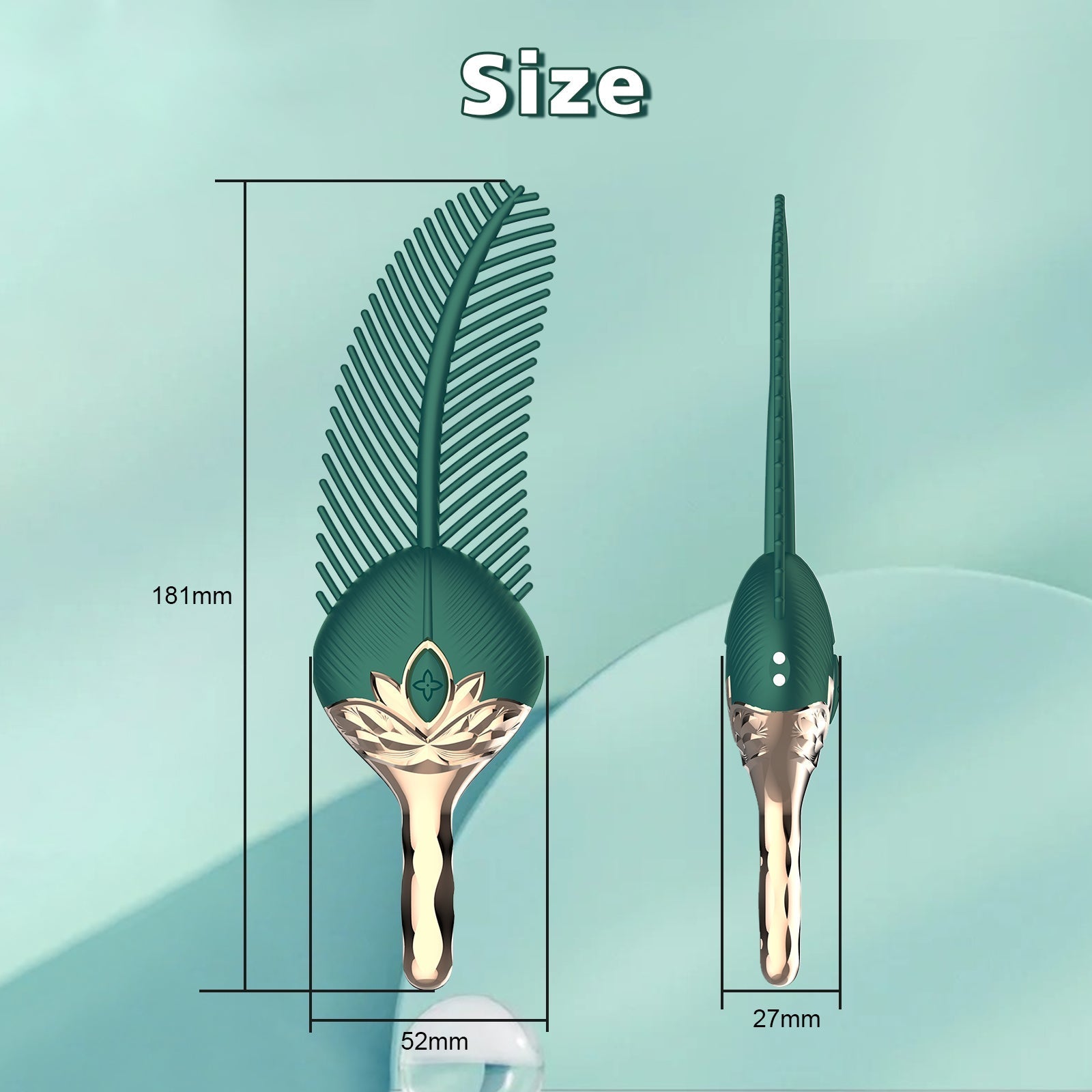 Peacock Feather - Clitoral Stimulator Body Massager Couple Sex Toy With 10 Modes Vibration - Vibegg