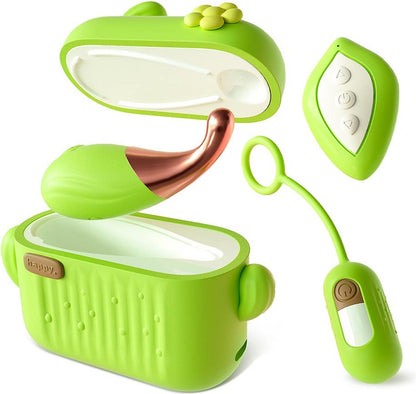 Clitoral Stimulator  Sucking Vibrating massager for women BLOOMING BLISS GREEN BLUSH - Vibegg