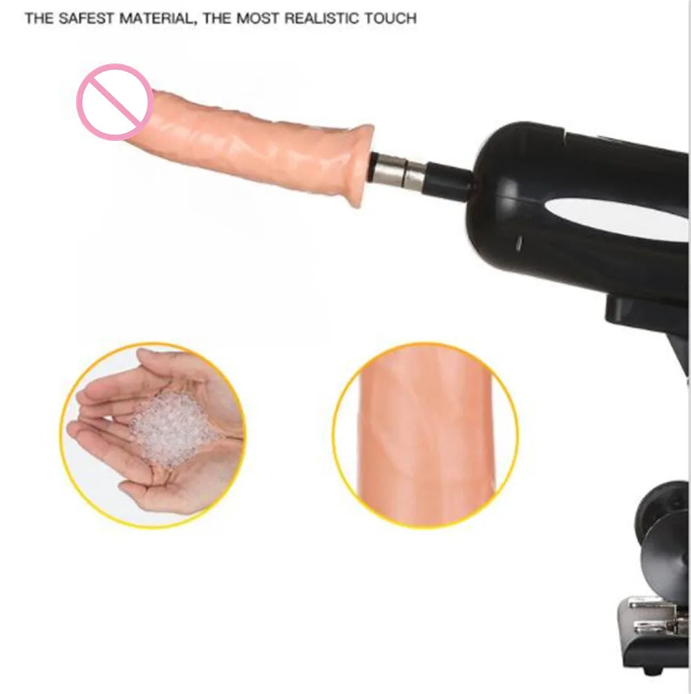 Sex Machine Adjustable Female Masturbation Pumping Gun Powerful Vibrator Automatic Sexy Robot Toys - Vibegg