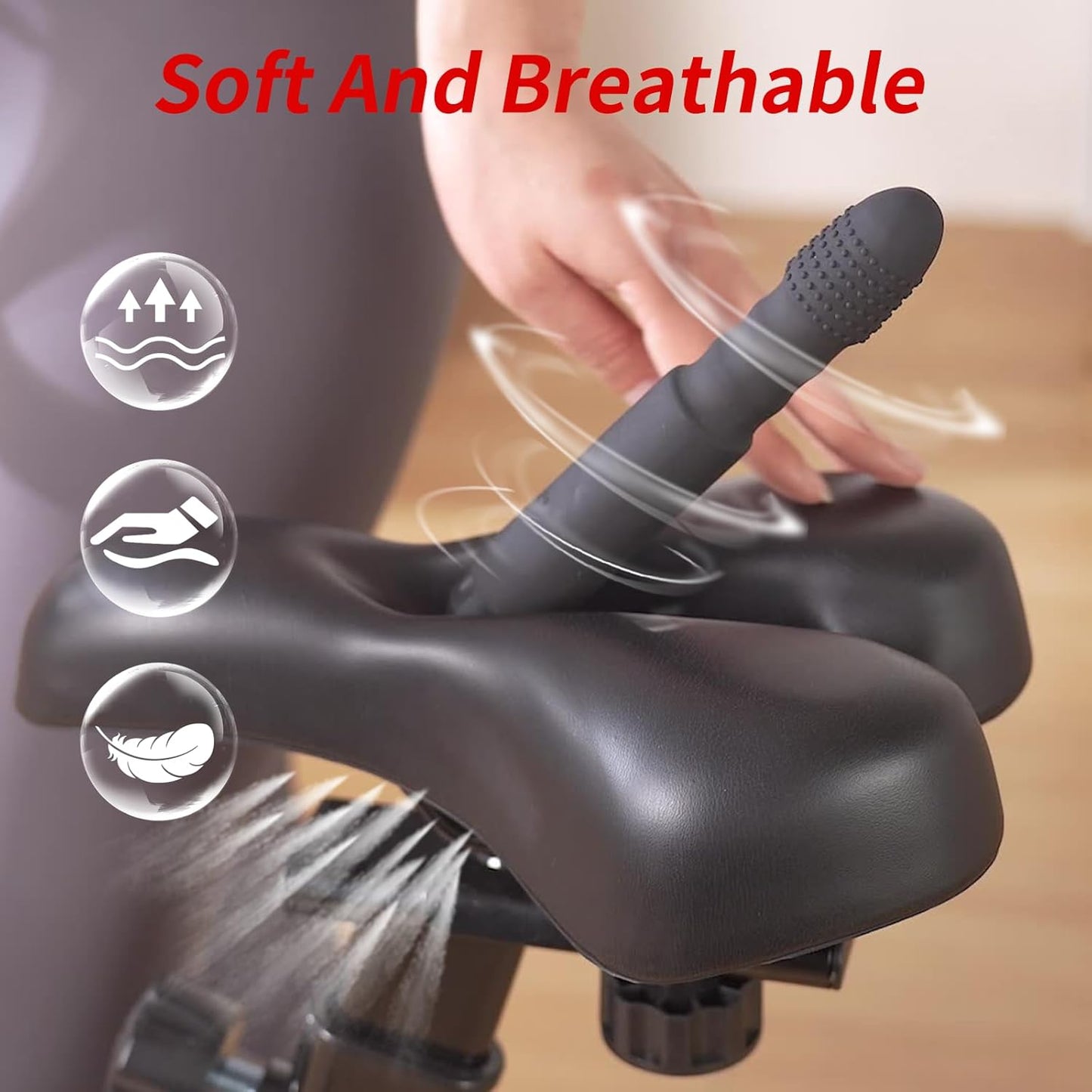 Helibo Sex Bike seat Cushion Automatic Sex Booster Adult Sex Toy - Vibegg