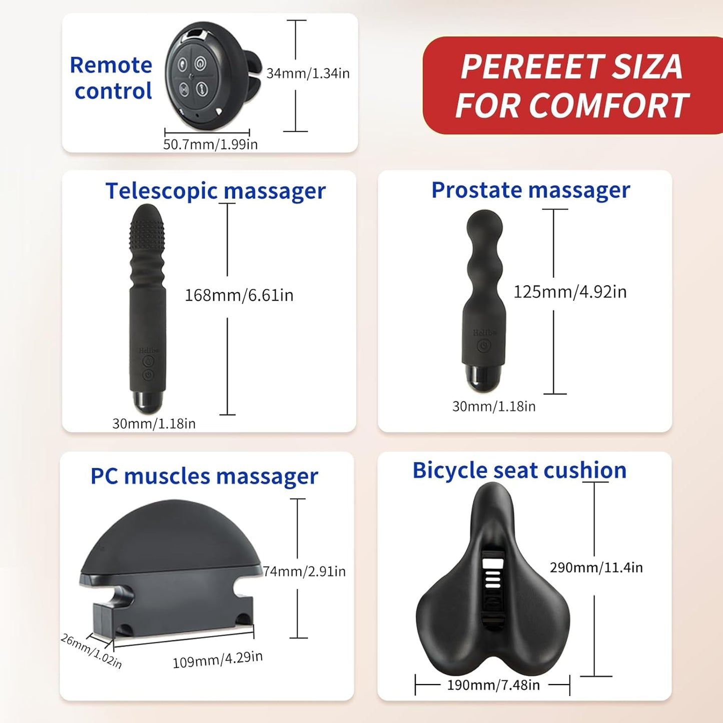 Helibo Sex Bike seat Cushion Automatic Sex Booster Adult Sex Toy - Vibegg