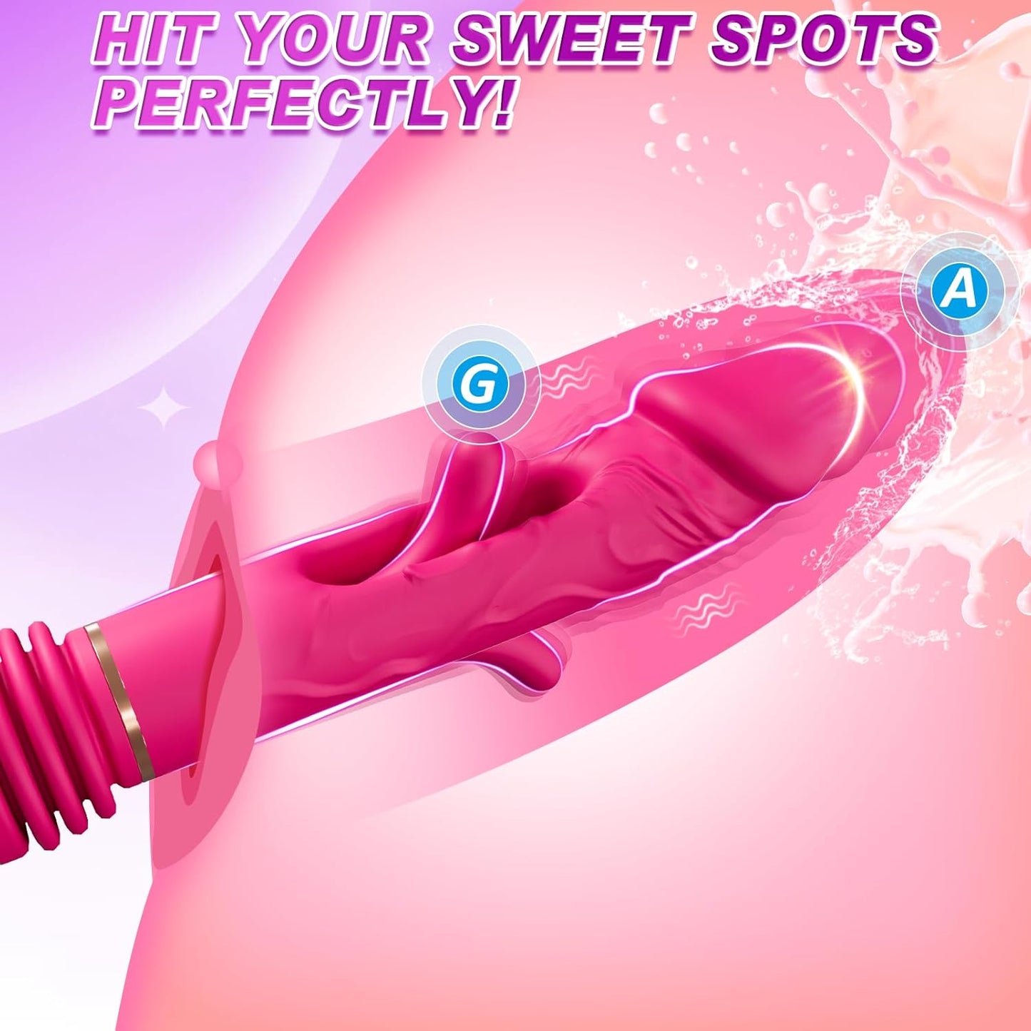 Telescopic Thrust Dildo Machine With 5 Thrusts And 8 Vibration Modes - Vibegg