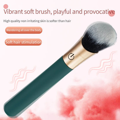 Brush Vibrator 2.1 for Women G-Spot Nipple Clitoral Makeup Stimulator - Vibegg