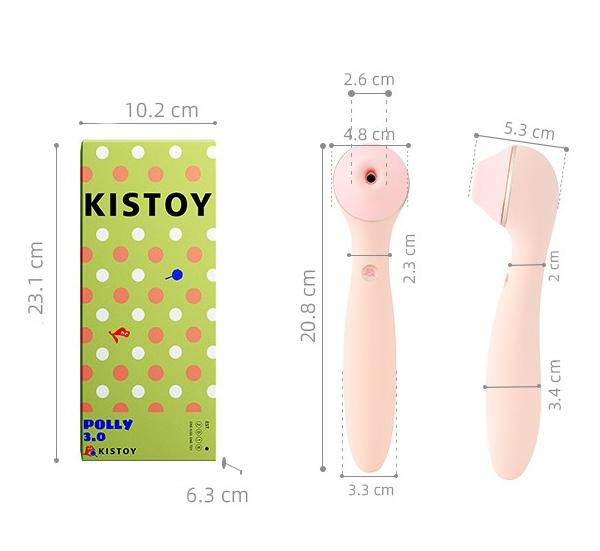 Kistoy® Polly Max Heated Sucking Vibrating Rotary Masturbator - Vibegg