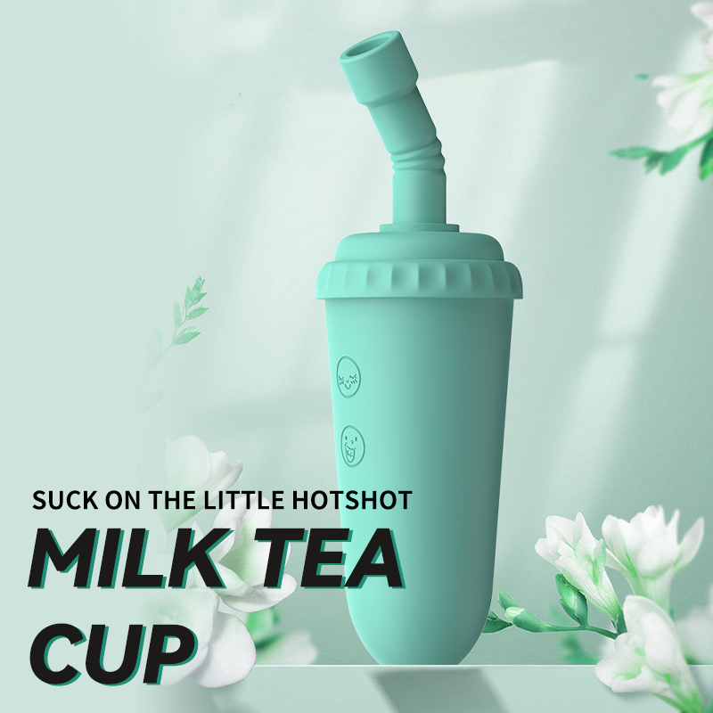 Milk Tea Cup Sucking Vibrator Female Massage Masturbator - Vibegg