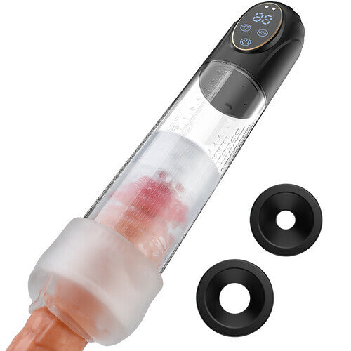 Mergano - Full Waterproof 6 Modes Erection Enlargement and Masturbation 3 and 1 Penis Pump