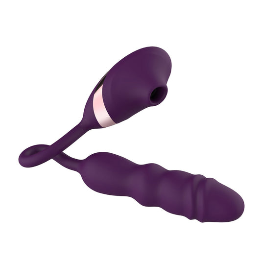 10 Frequency Sucking Telescopic Vibrator