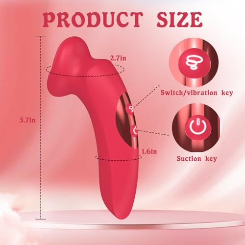 G Spot Vibrator Sucking Vibrator 10 Vibration Modes and 10 Kissing Modes - Vibegg