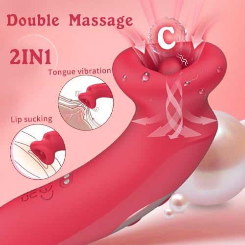 G Spot Vibrator Sucking Vibrator 10 Vibration Modes and 10 Kissing Modes - Vibegg