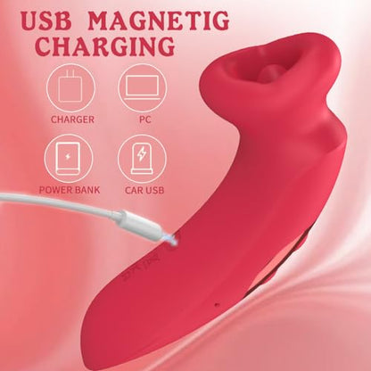 G Spot Vibrator Sucking Vibrator 10 Vibration Modes and 10 Kissing Modes - Vibegg