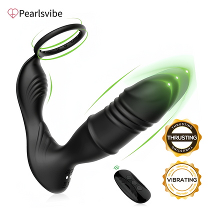 Mason APP/Controller & 9-Telescopic /Vibration & Cock Rings Prostate Massager