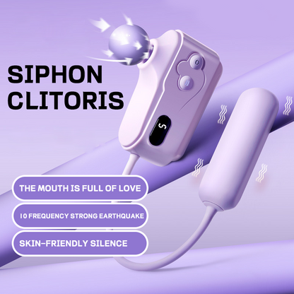 Women's Sucker Clitoris Licker Vibrator Sex Toys Tongue Licking Earphone Design - Vibegg