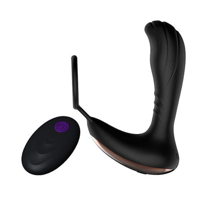 Vibrating Prostate Massager Anal Vibrator with Cock Ring & Remote