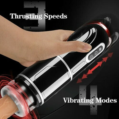 PowerKing Ultra-Technical Hands-free 7 Telescopic Rotation Modes Male Masturbator Cup