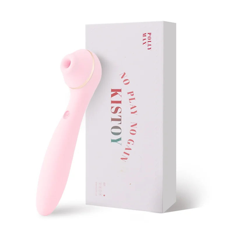 Kistoy® Polly Max Heated Sucking Vibrating Rotary Masturbator - Vibegg