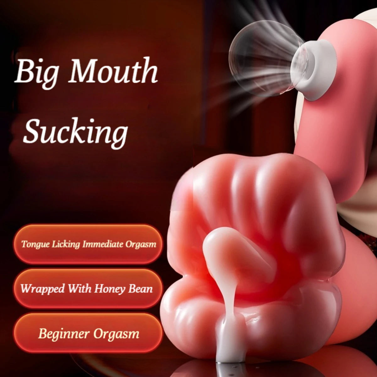 2 In 1 Tongue Licking Sucking Vibrators For Women - Vibegg