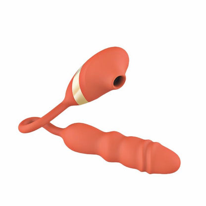 10 Frequency Sucking Telescopic Vibrator