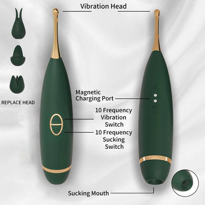 Powerful Clitoris Sucking Vibrator Pen G-spot Stimulator - Vibegg